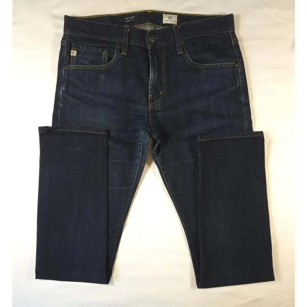 AG Adriano Goldschmied The Tellis Jeans Mens 34x34 Dark Wash Modern Slim Fit